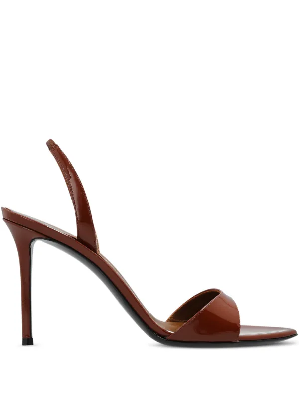 Giuseppe Zanotti 90mm Lilibeth 90 Slingback Pumps | Brown | FARFETCH