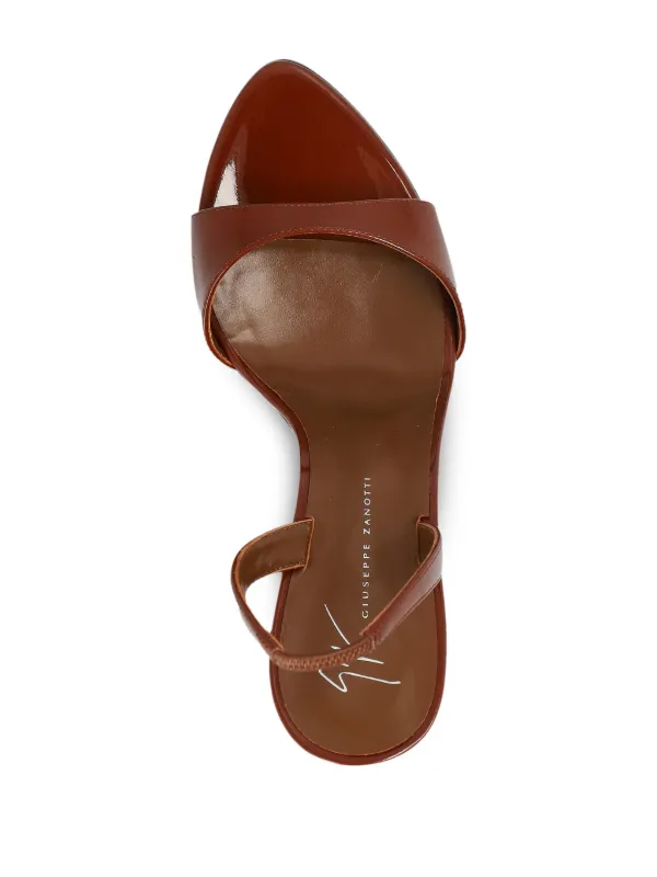 Giuseppe Zanotti 90mm Lilibeth 90 Slingback Pumps | Brown | FARFETCH