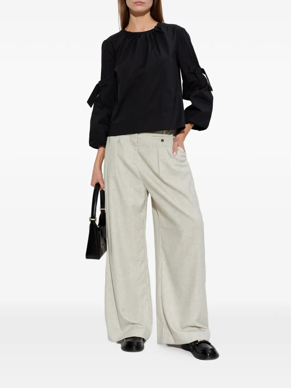 MUNTHE Raelyn blouse - Zwart