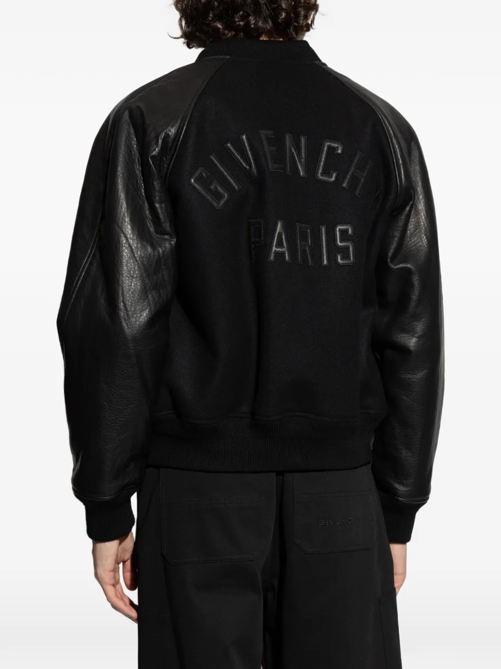 Givenchy Bomberjack met vlakken Zwart
