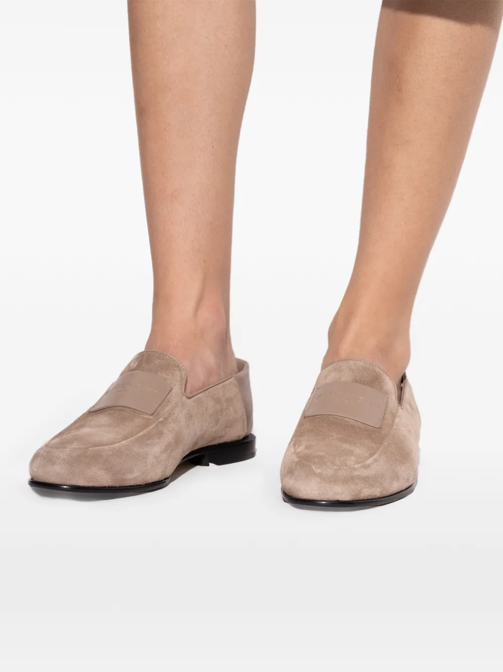 Givenchy Label suède loafers Beige