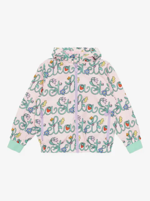Stella McCartney Kids フローラル フーデッドジャケット