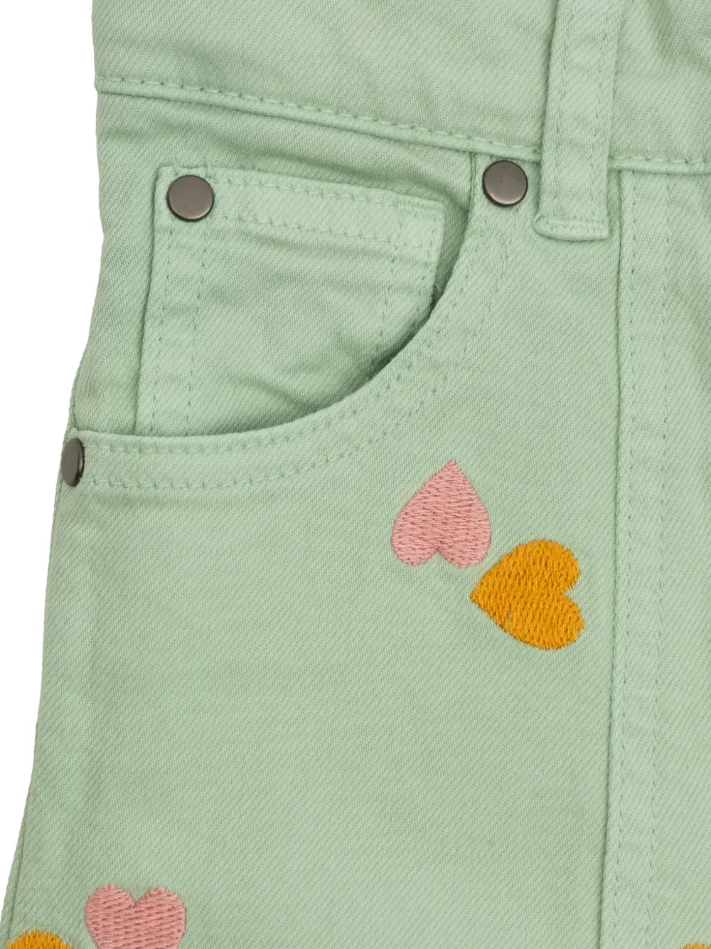 Stella McCartney Kids Broek met hartpatroon Groen