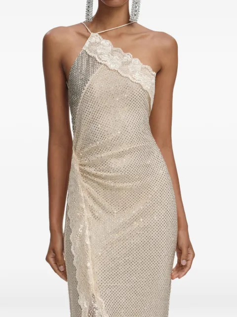 Self-Portrait crystal-lace maxi dress