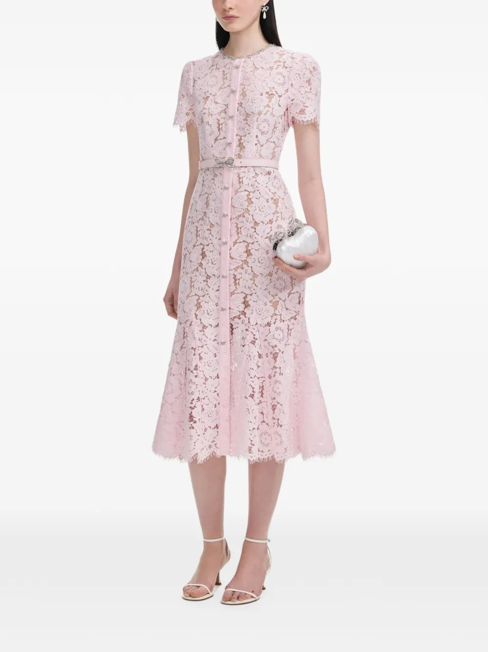 Self-Portrait vestido midi con detalle de moño | Vestidos de día | Image 2