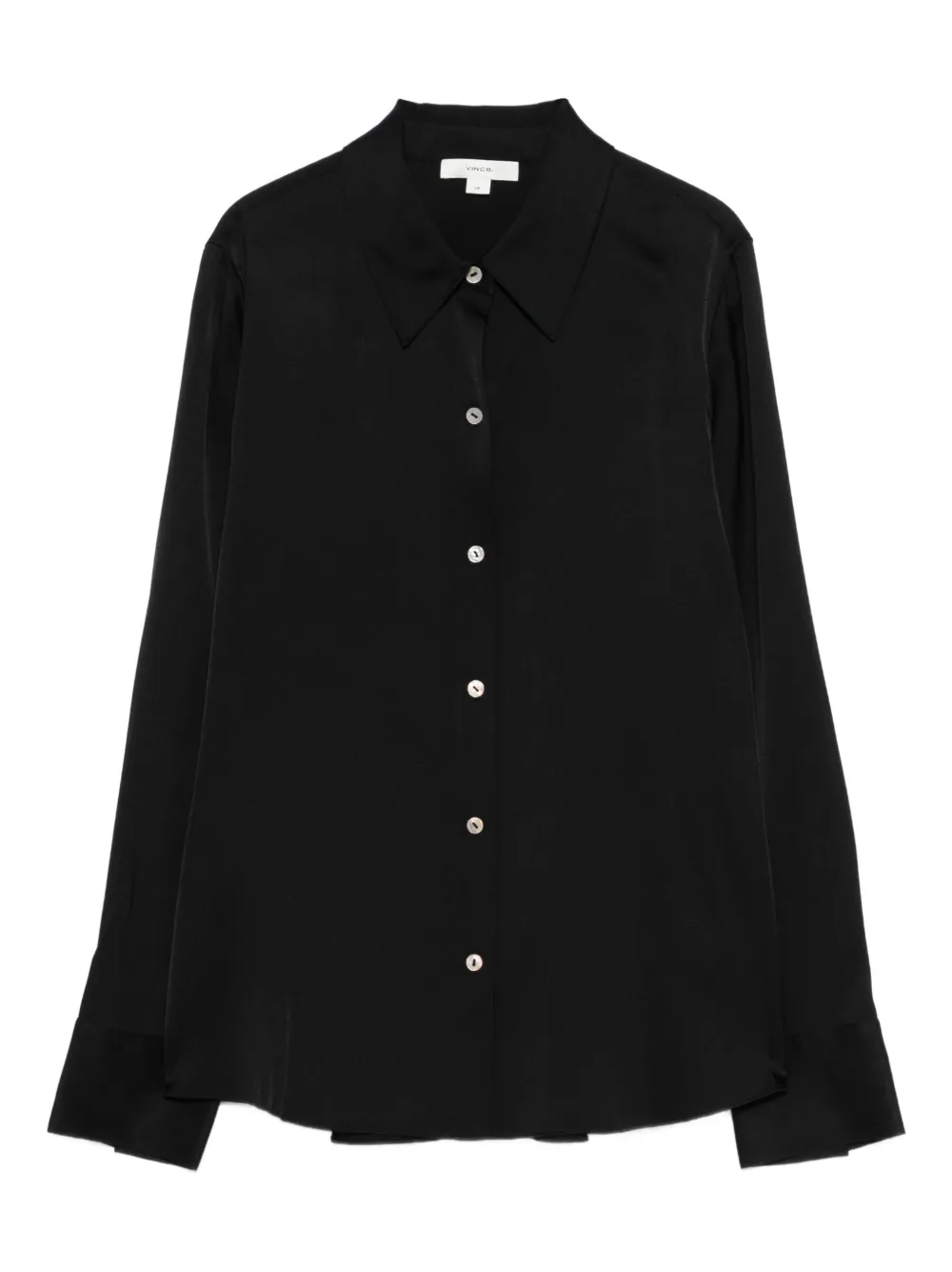 Vince Button-up Shirt In Black