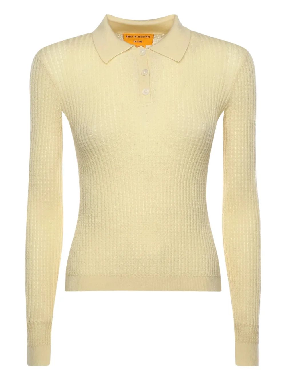 Guest In Residence Shrunken polo top - Gelb