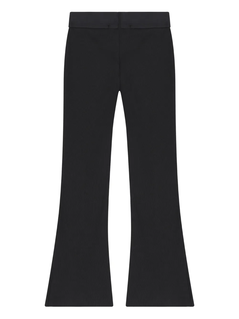 Calvin Klein Kids Geribbelde broek met logo Zwart