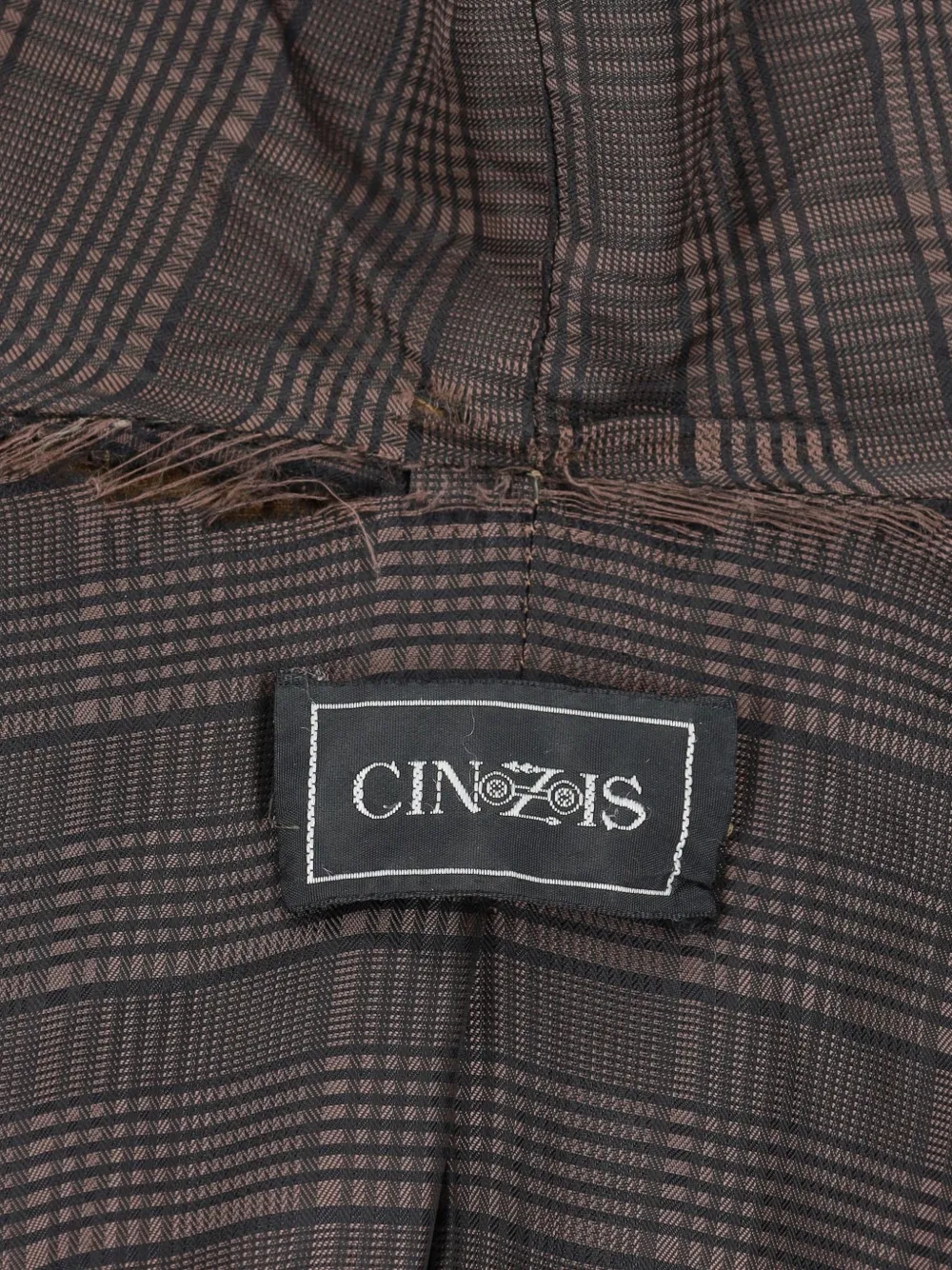 VINTAGE Pre-owned Corduroy Hooded-neck Coat In Brown