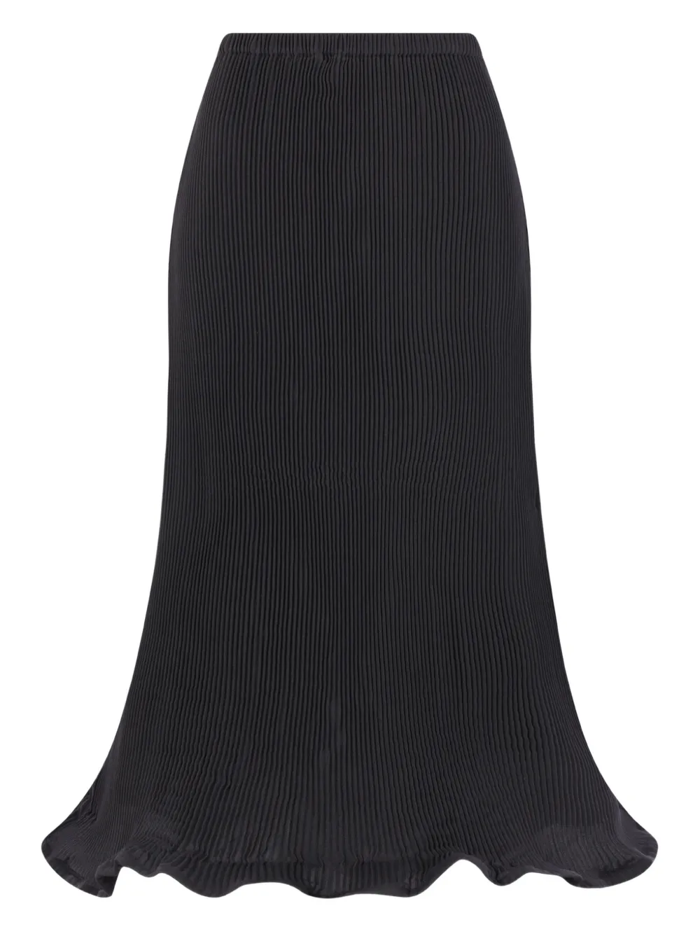 Melitta Baumeister Zigzag-hem Pleated Skirt In Black