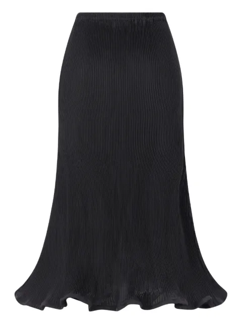 Melitta Baumeister falda plisada con dobladillo en zigzag