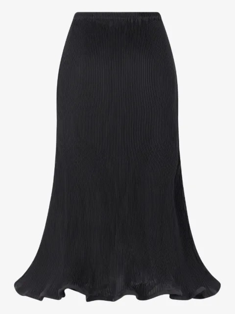 Melitta Baumeister zigzag-hem pleated skirt