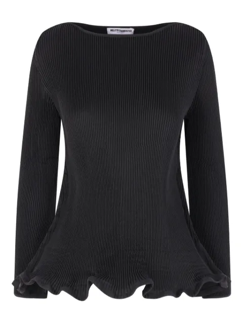 Melitta Baumeister blusa con pliegues