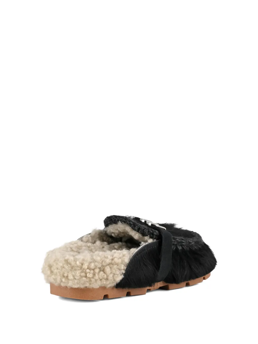 Mou Bio Slide Pony muiltjes Zwart