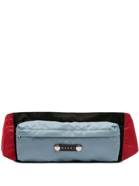 Marni Pre-Owned 2010-2025 Tricolor Nylon belt bag