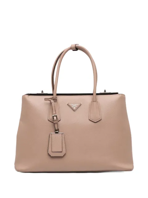 Prada Pre-Owned 2000-2023 Saffiano Cuir Twin Lock satchel