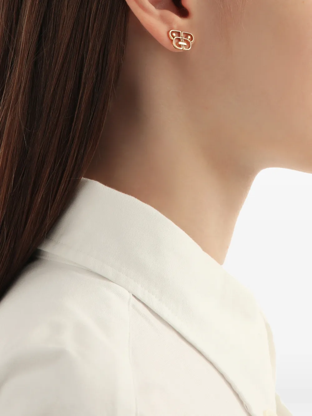 BAPY BY *A BATHING APE logo-motif stud earrings - Goud