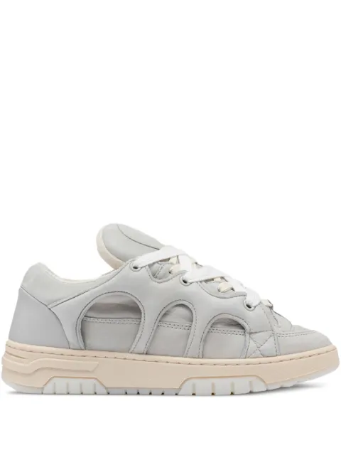 Paura cut-out leather sneakers