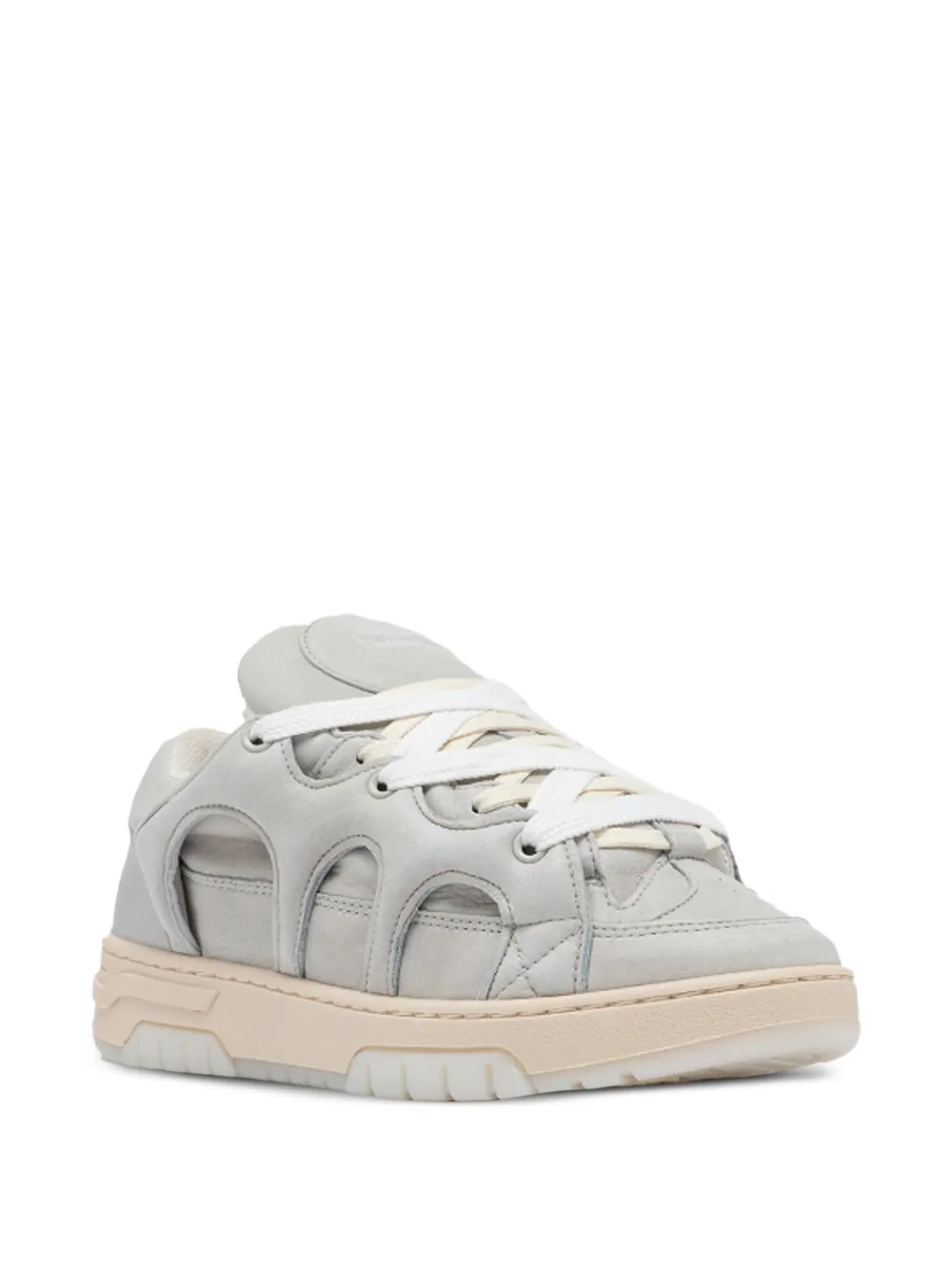 Paura Leren sneakers Grijs