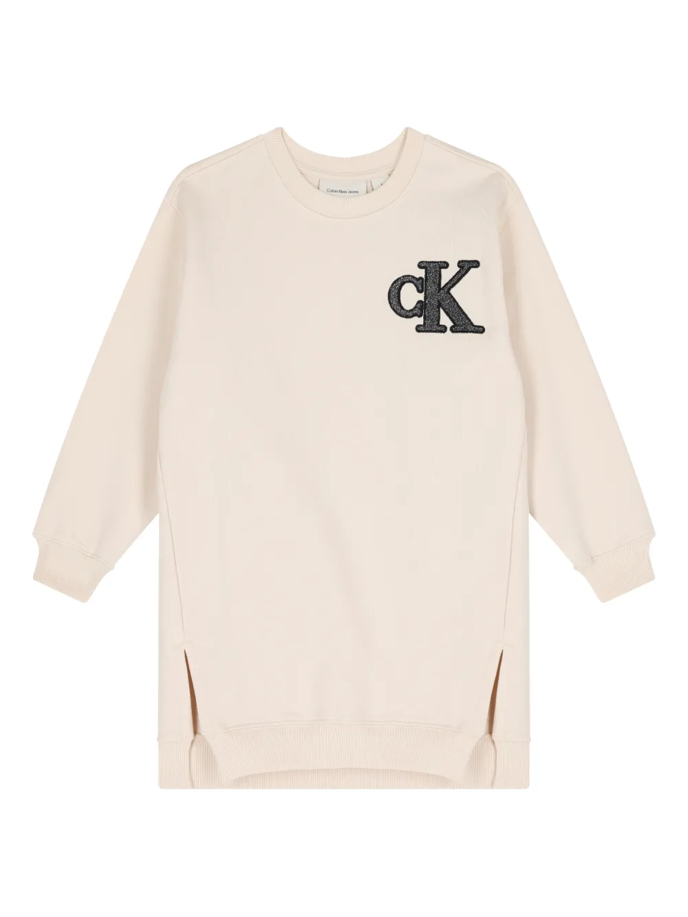 Calvin Klein Kids logo sweatshirt dress - Toni neutri