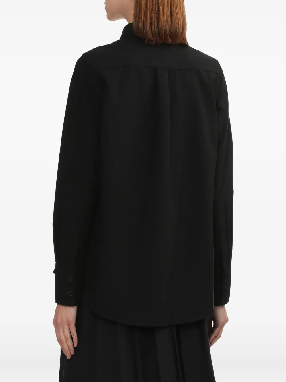 Fred Perry Overhemd met geborduurd logo Zwart