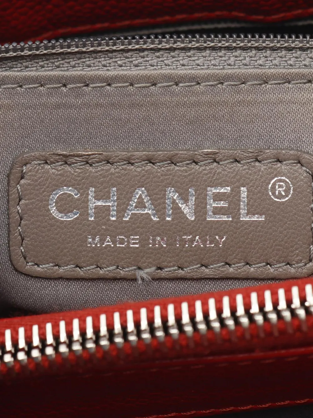 Pre-owned Chanel 2012-2013 Caviar Grand Shopping Tote Bag In Red