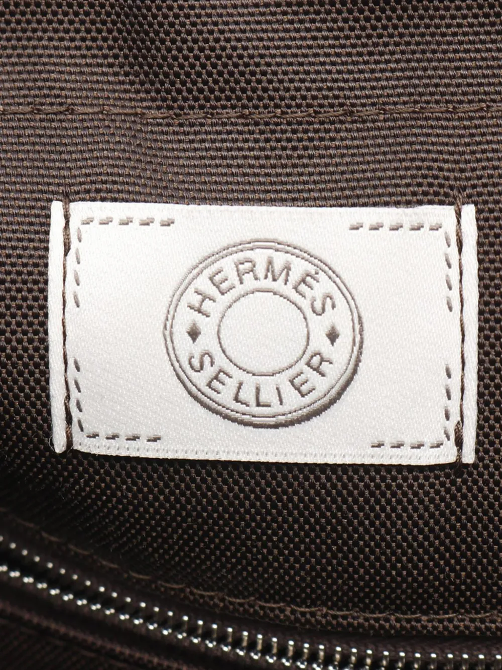 HERMES Pre-owned 2022 Feutre Sac De Pansage Groom Bag Satchel In Gray