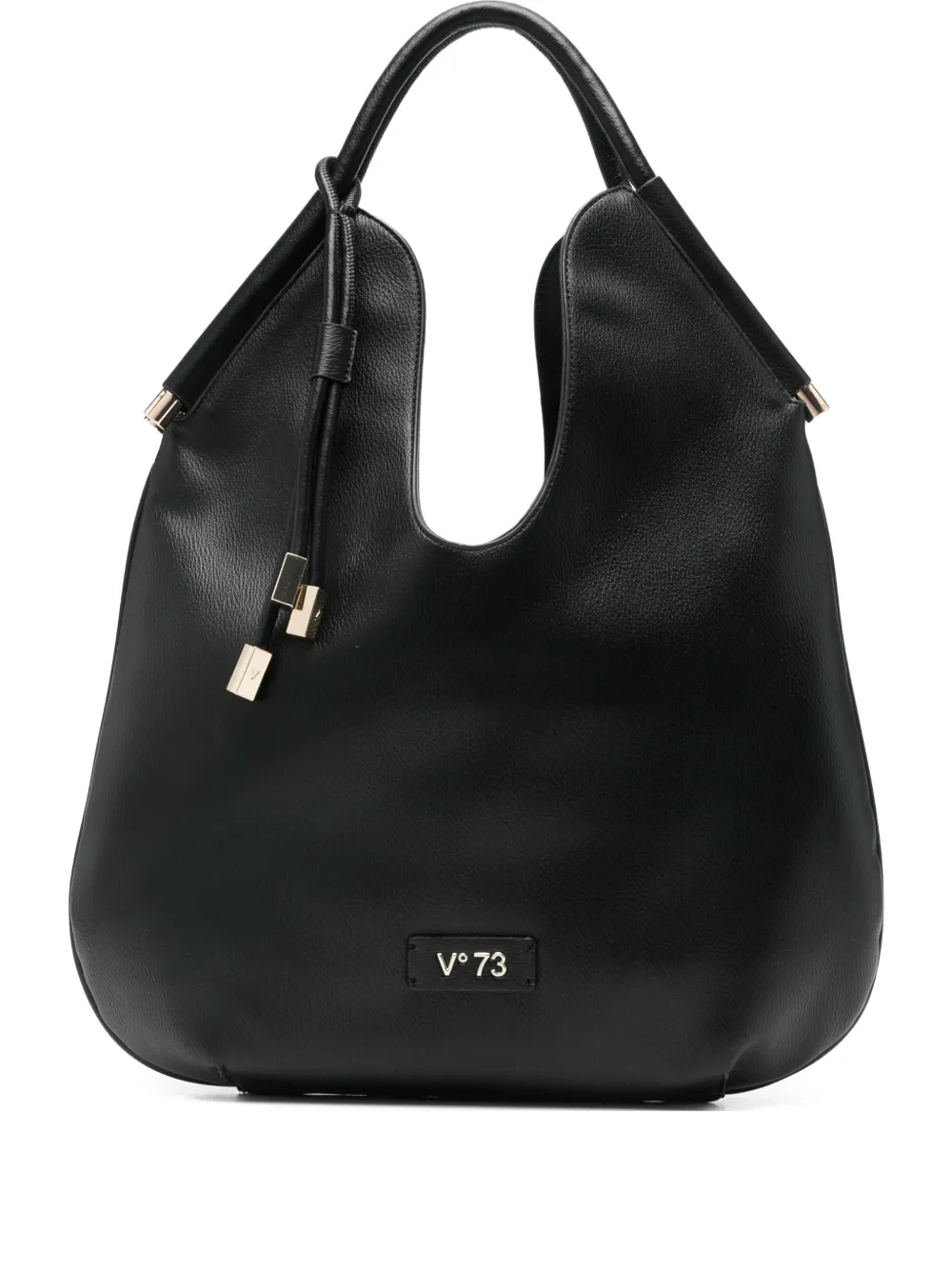 V°73 logo-plaque shoulder bag - Nero