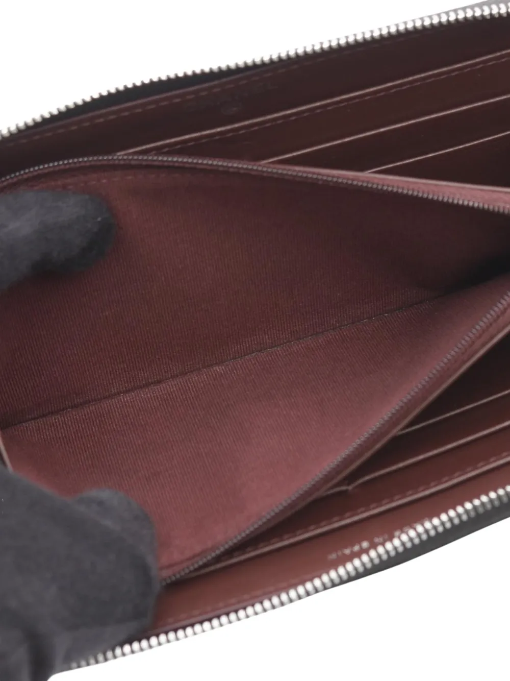 Pre-owned Chanel 2021-2025 Cc Quilted Caviar Zippy Wallet Long Wallets In Black