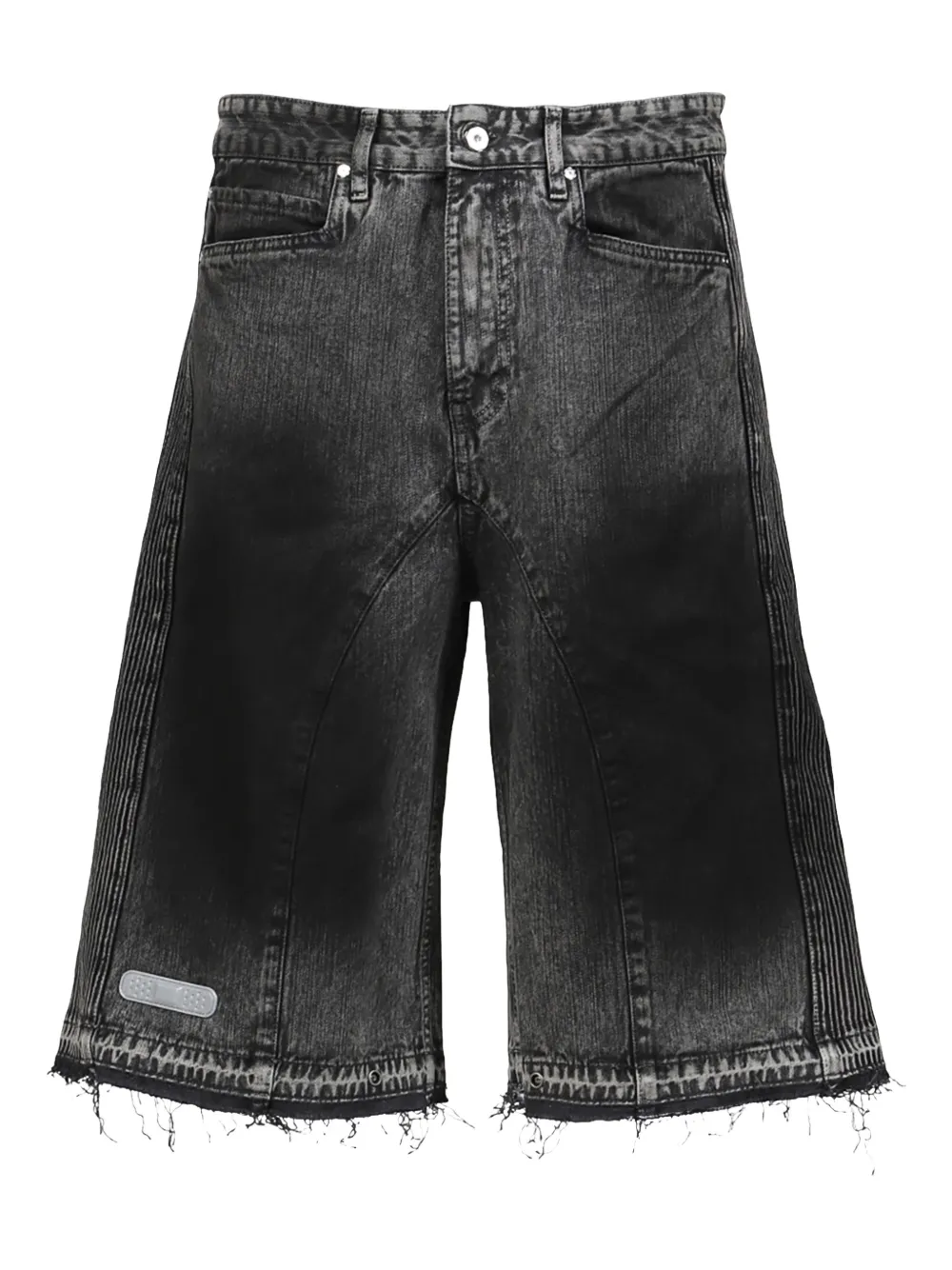 PDF frayed denim  shorts | negro | Image 1