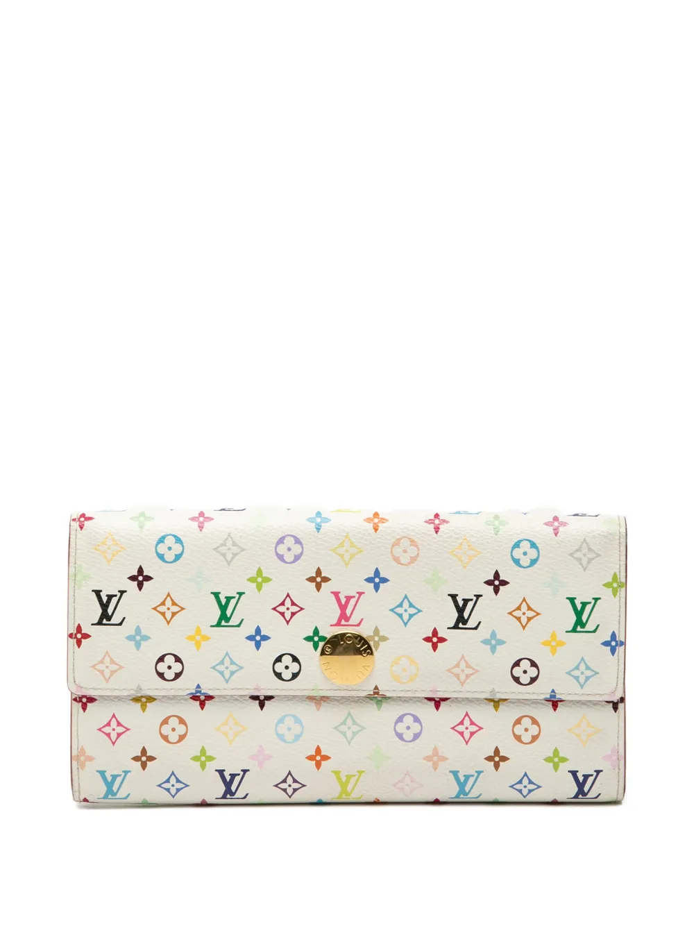 Louis Vuitton Pre-Owned 2009 Monogram Multicolore Sarah Wallet long wallets | White | Image 1