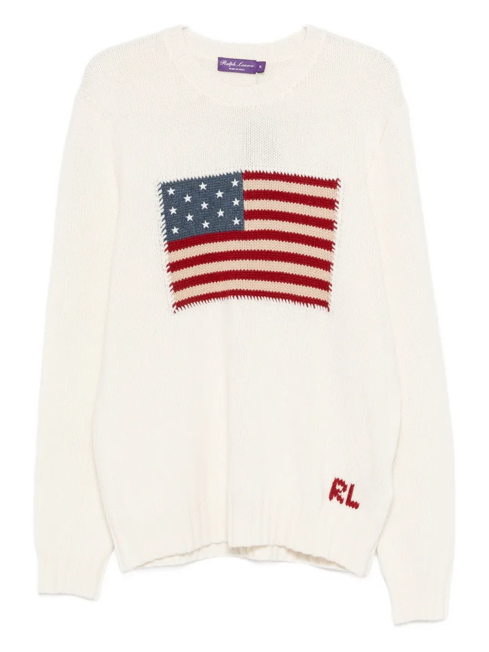 Ralph Lauren Purple Label flag-detail sweater - Toni neutri
