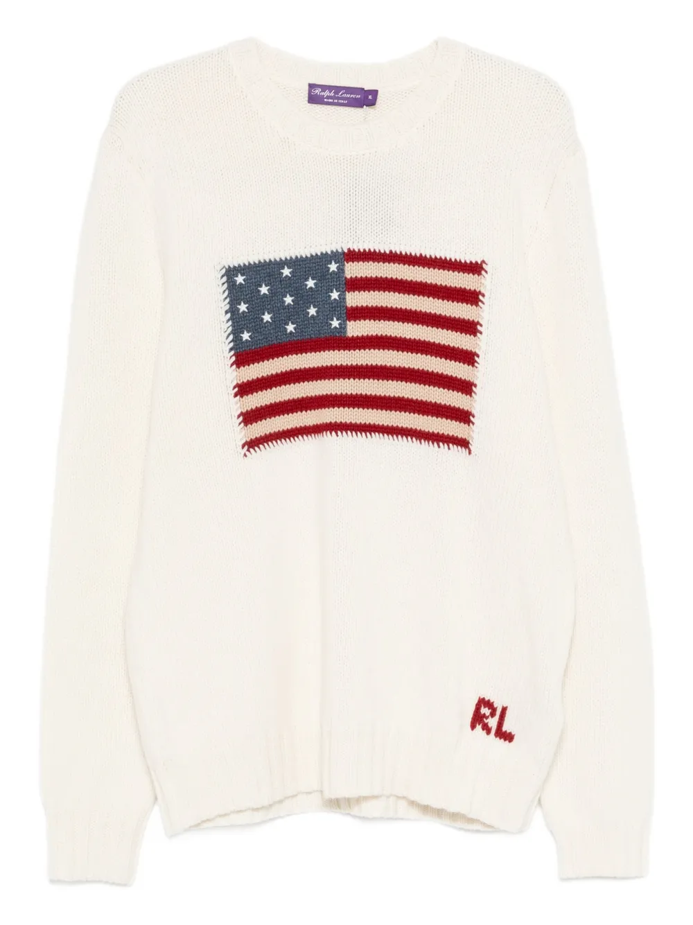Ralph Lauren Purple Label flag-detail sweater - Toni neutri