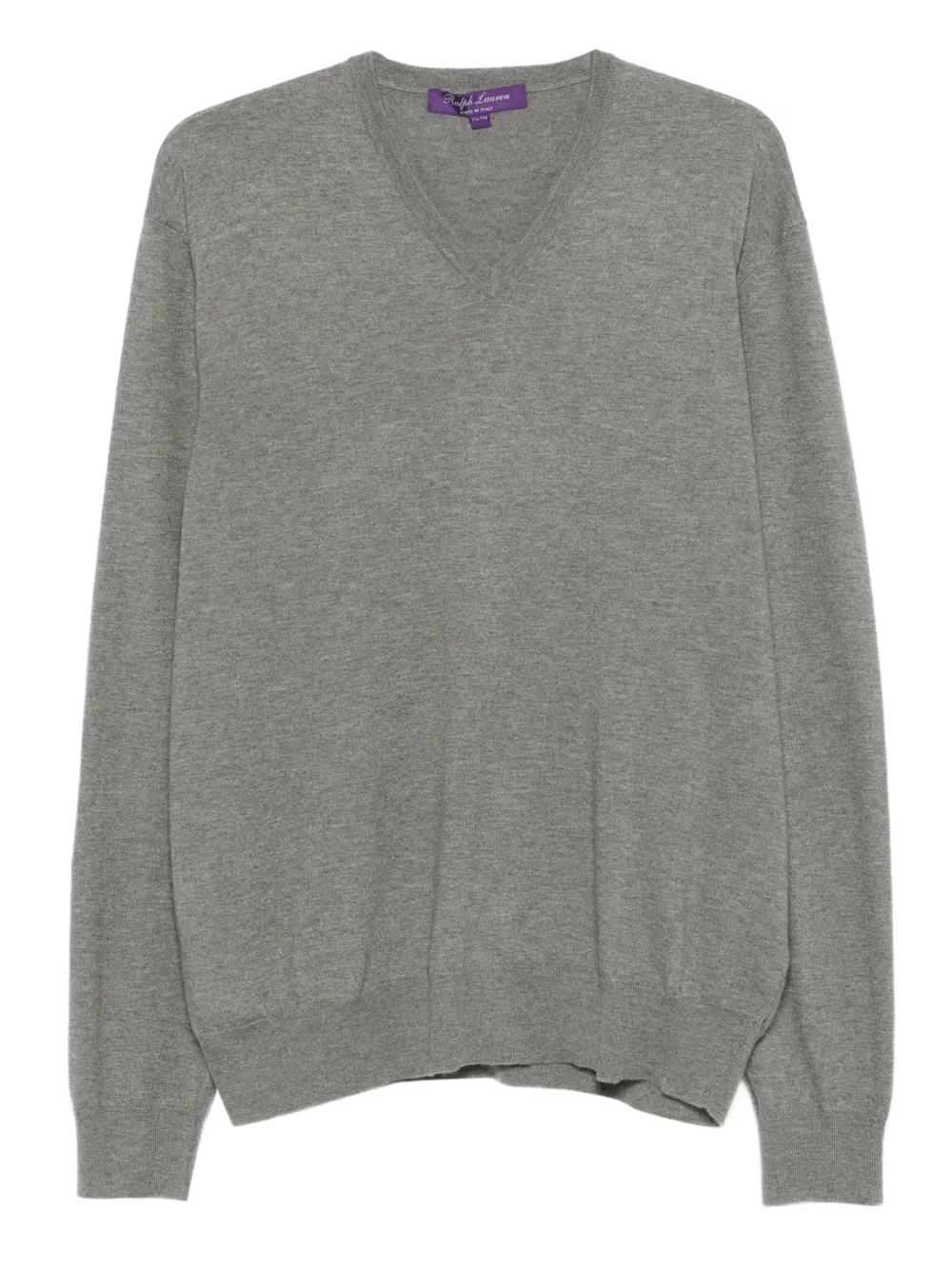 Ralph Lauren Purple Label V-neck long-sleeve sweater - Grey
