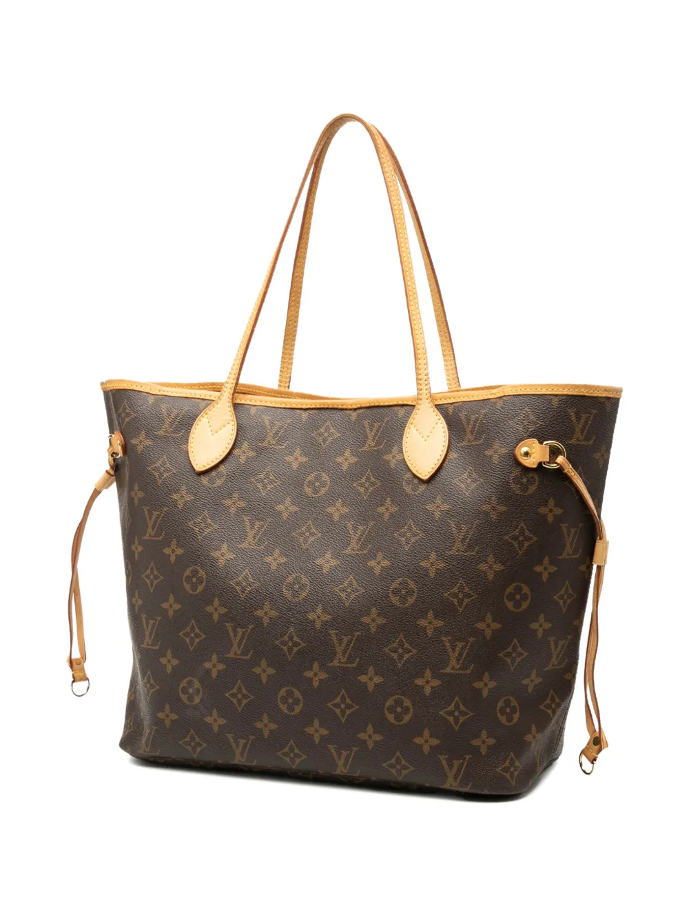 Pre-owned Louis Vuitton 2007 Monogram Neverfull Mm Tote Bag In Brown