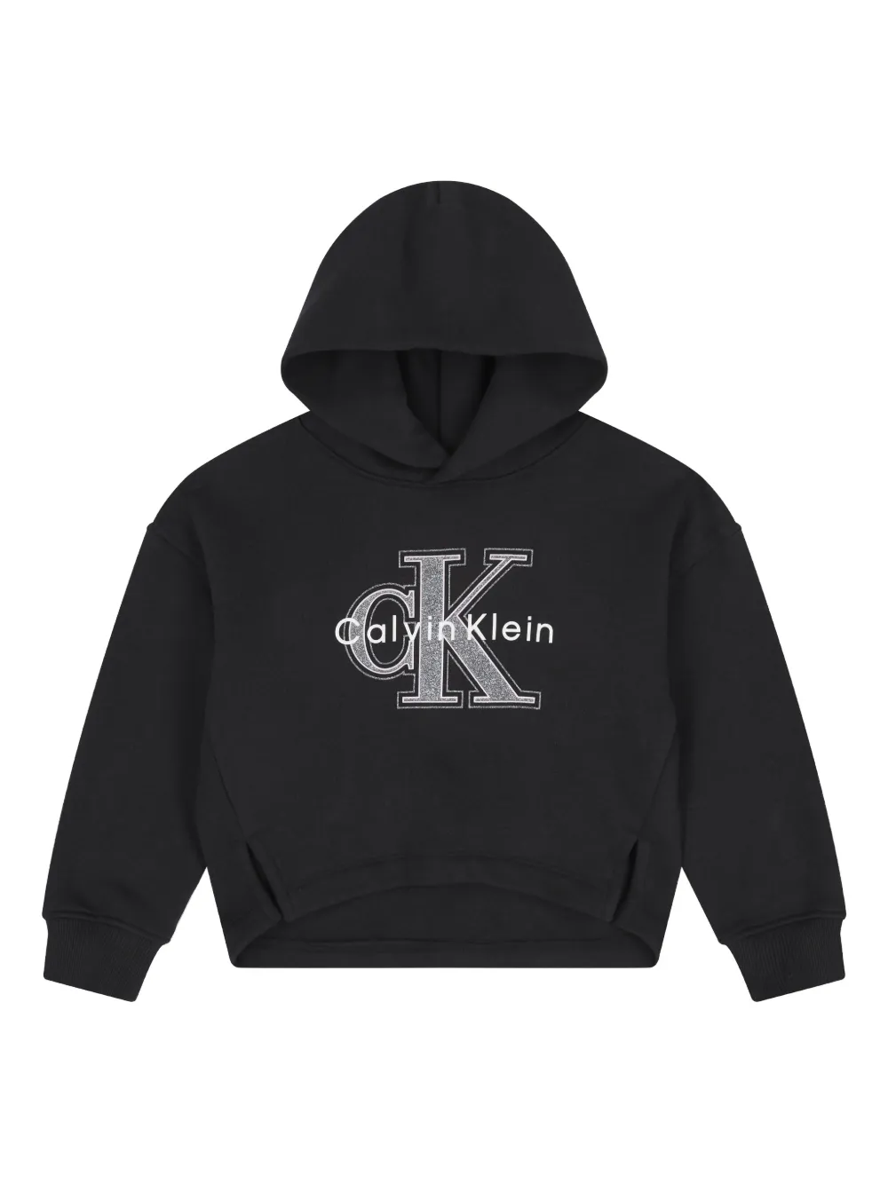  Calvin Klein Kids Hoodie à Logo - Noir 