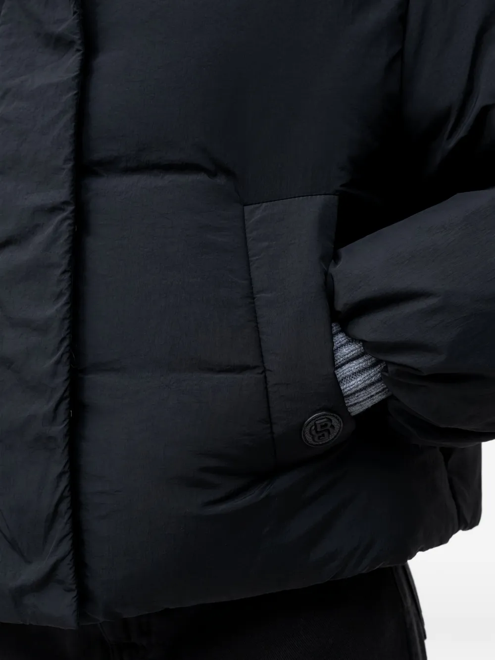 BOSS Jack met capuchon en zak Zwart