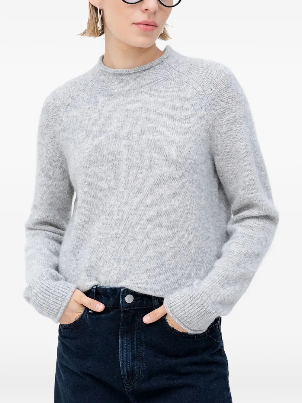 BOSS raglan-sleeve sweater - Nero
