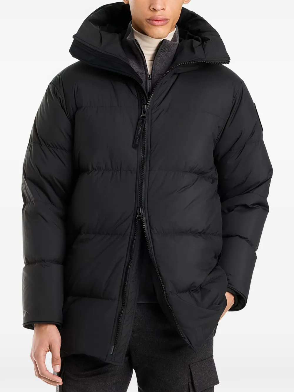 Canada Goose Gewatteerde jas met capuchon - Zwart