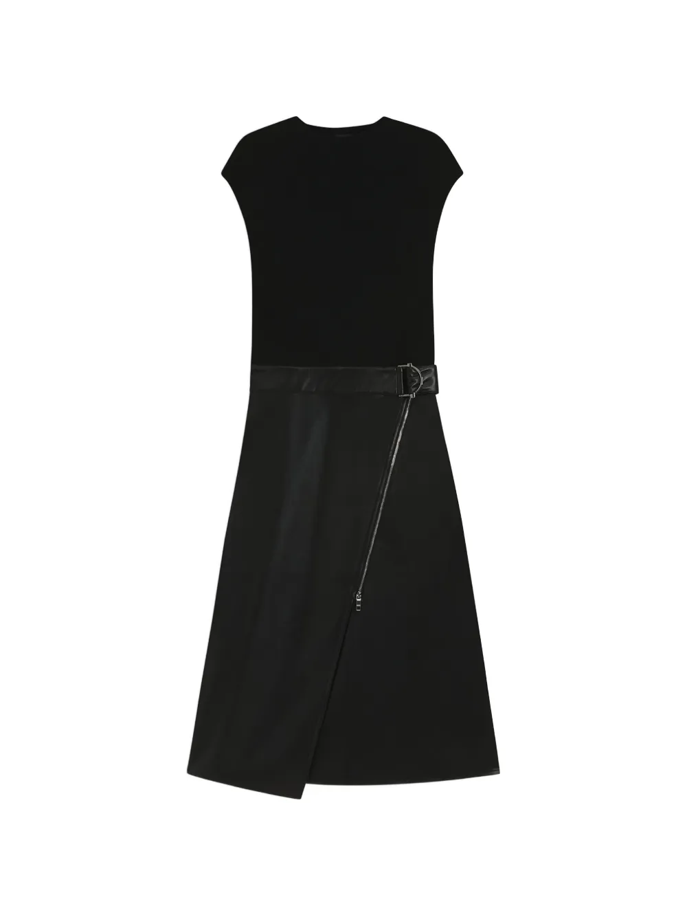 BOSS zip wrap dress - Nero