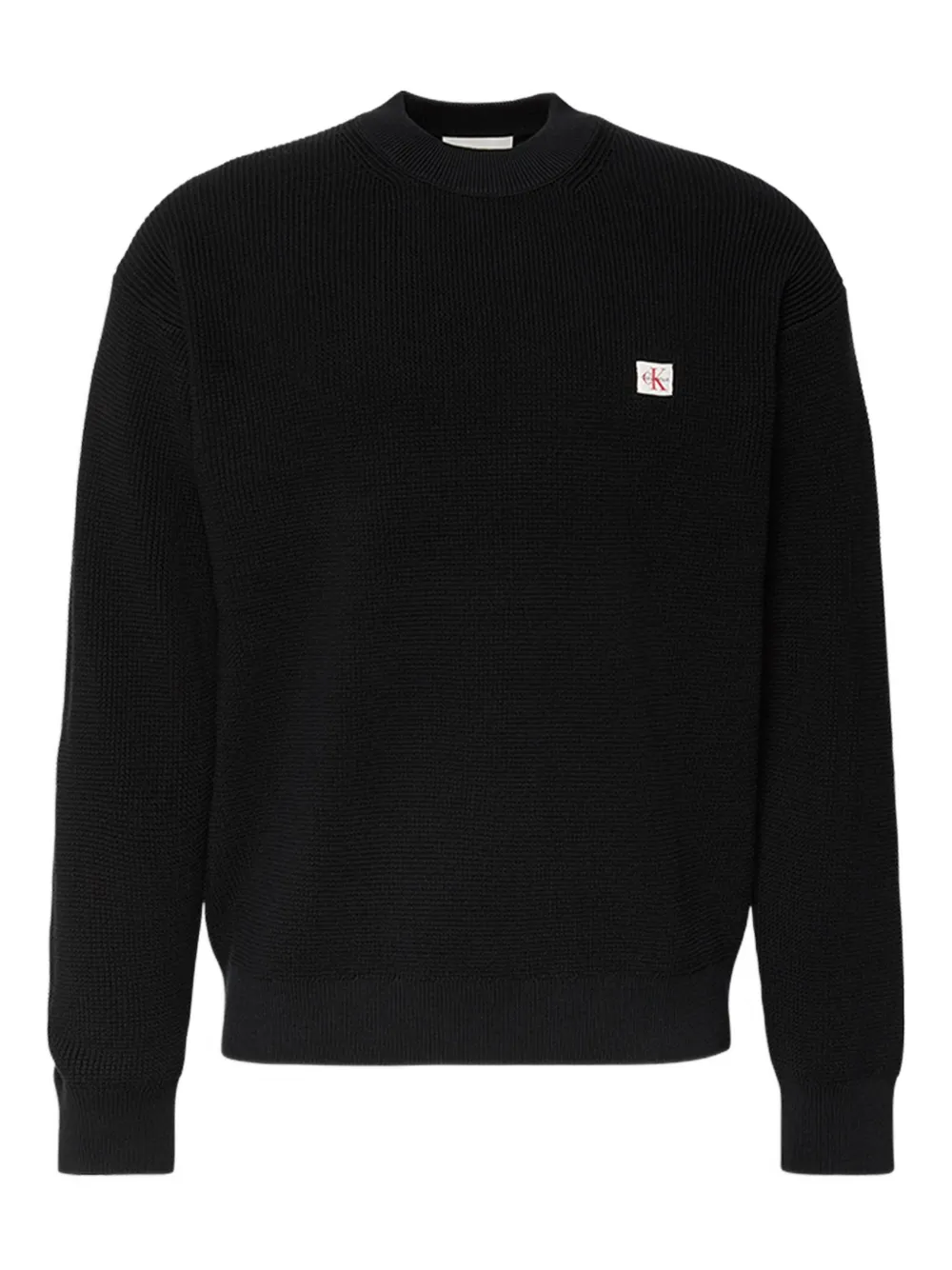 Calvin Klein logo-patch sweater | Black | Image 1