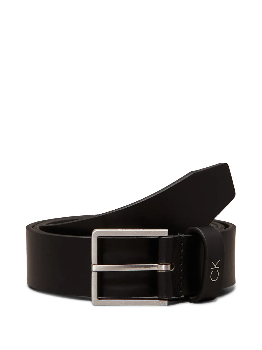 Calvin Klein leather metal-buckle belt | Black | Image 1