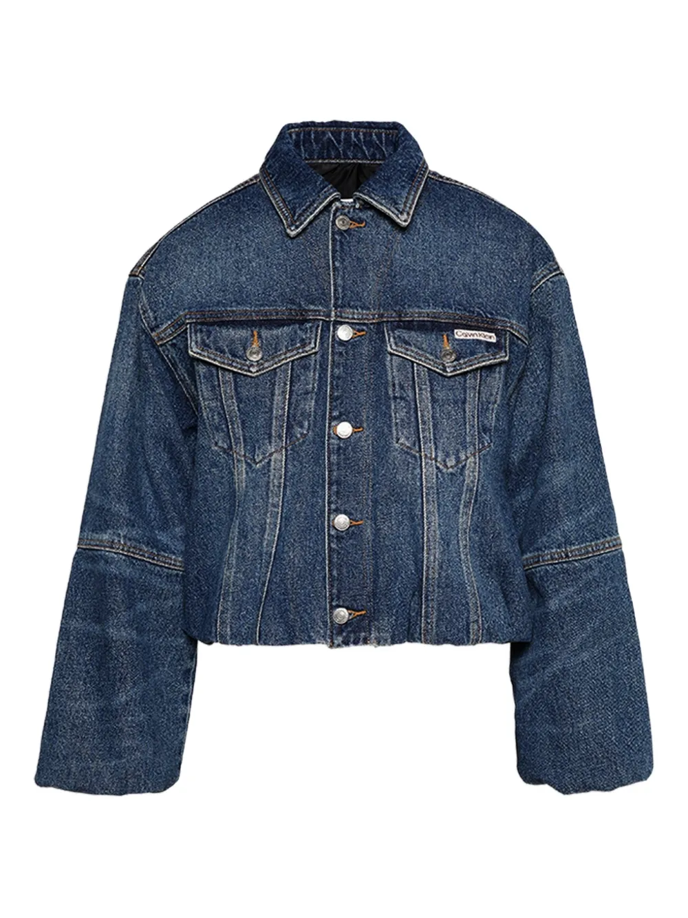 Calvin Klein long-sleeve buttoned jacket | Blue | Image 1