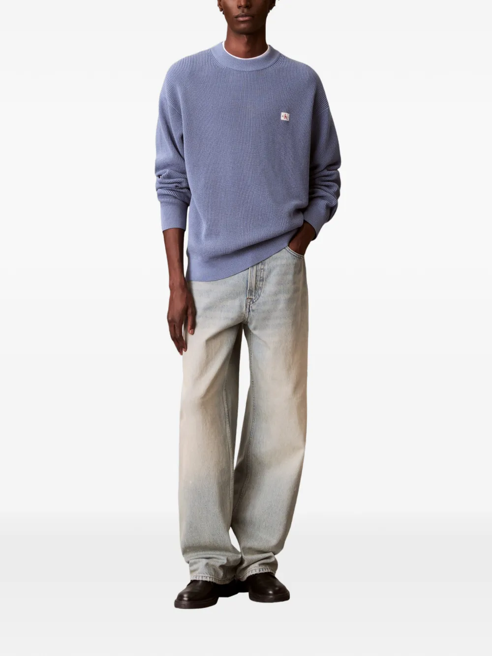 Calvin Klein pull en maille gaufrée | Pulls | Image 2