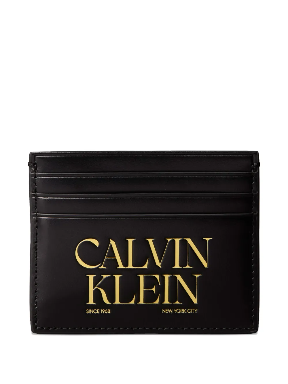 Calvin Klein logo-detail card holder | Black | Image 1