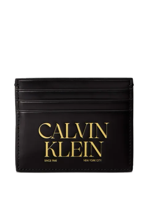 Calvin Klein logo-detail card holder