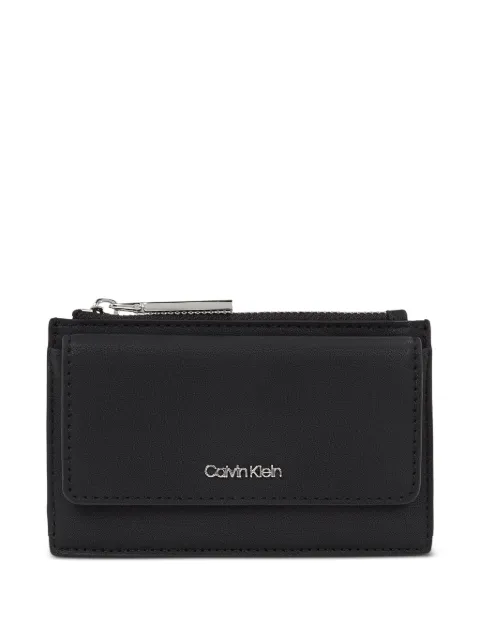 Calvin Klein flap-pocket zip-fastening wallet