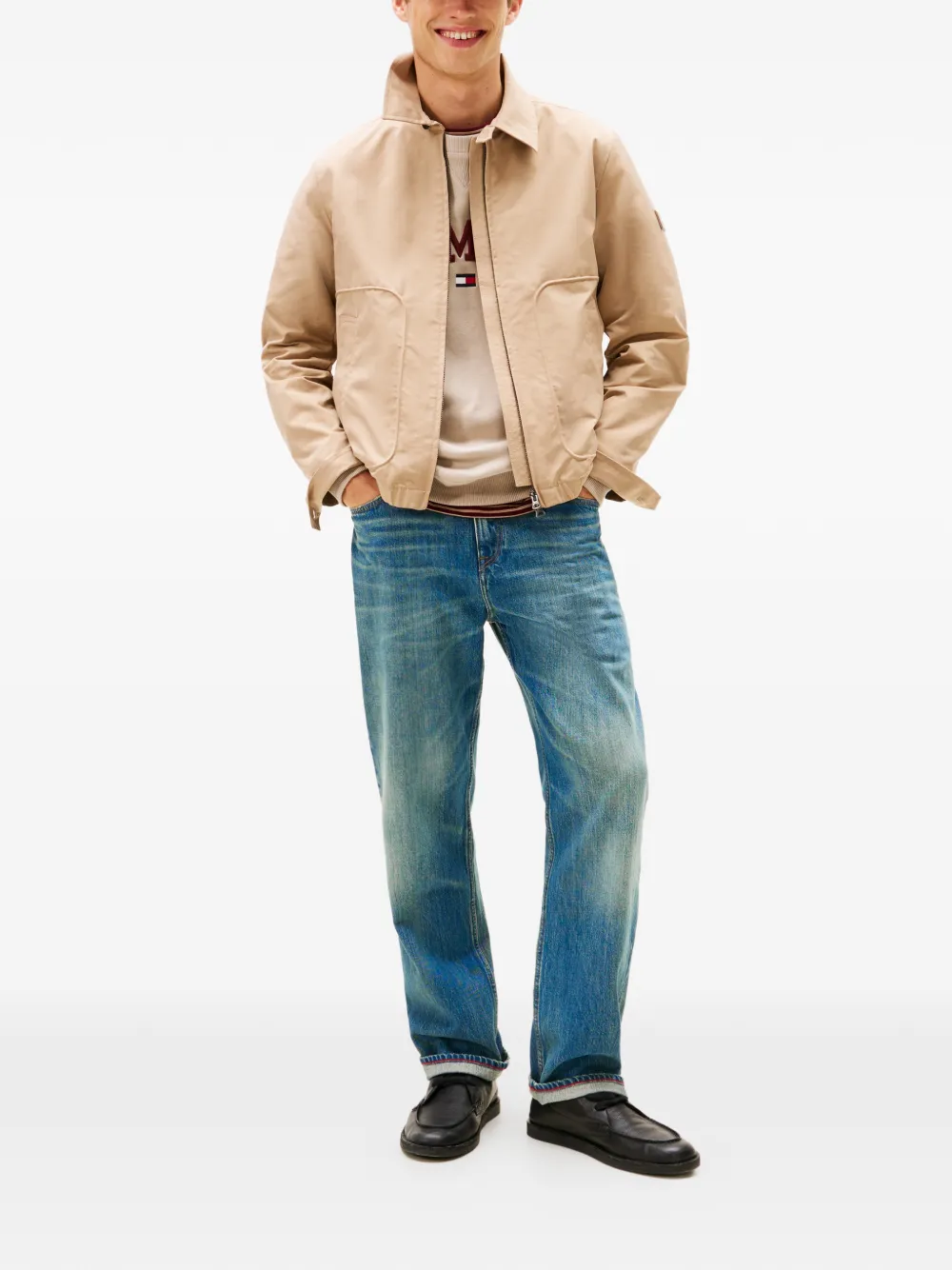 Tommy Hilfiger pocket zip-up jacket | Neutrals | Image 1