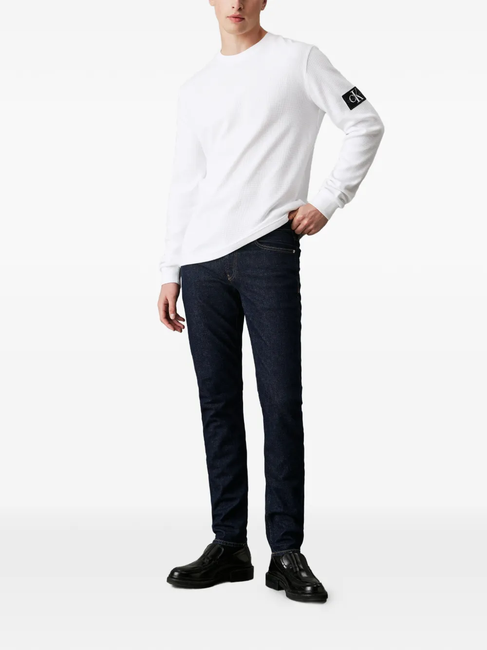 Calvin Klein ロゴ ロングTシャツ | Tシャツ | Image 2