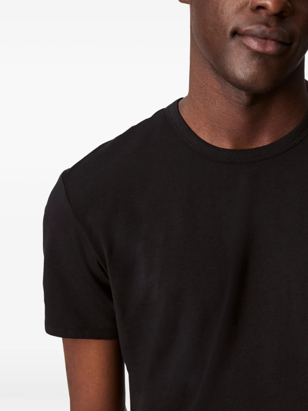 Calvin Klein Crew-neck T-shirt (set Of Three) In Black